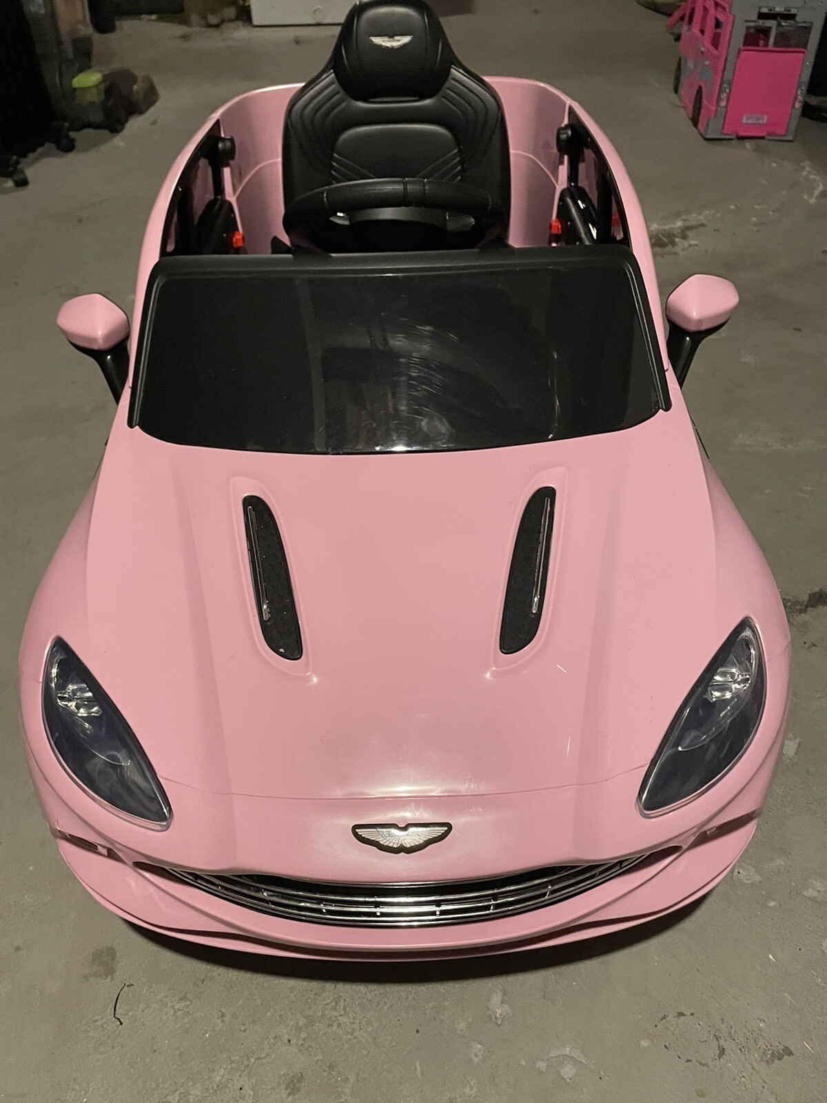 Pink Aston Martin Ride On Toy!
