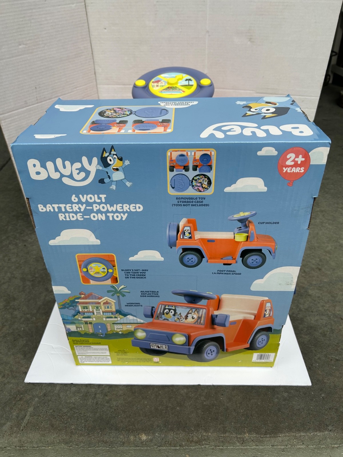 Bluey 6V Ride On Car for Toddlers – Interactive Electric Car for Kids with Sound