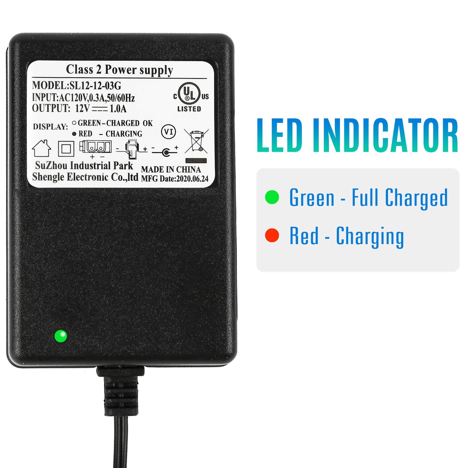 LotFancy 12V Battery Charger for Choice Products, Kid Trax Dynacraft Wrangler Ki