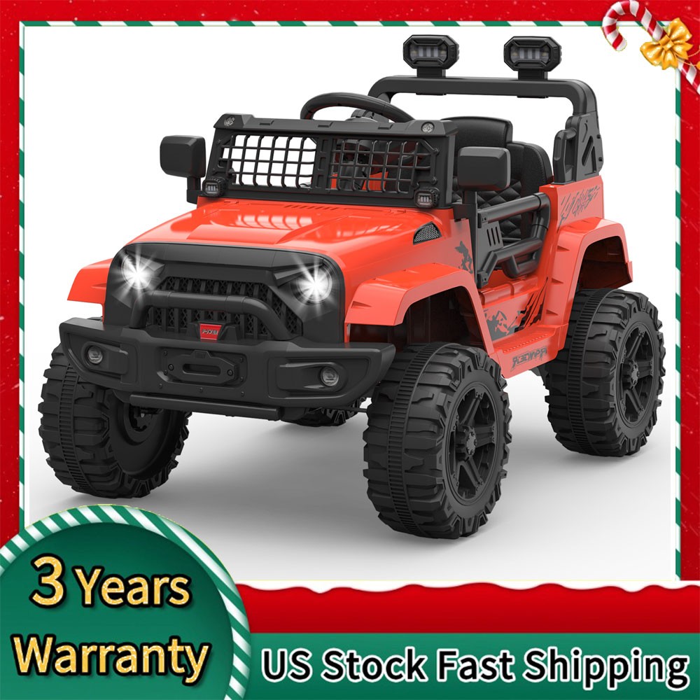 Red Kids Electric Ride on Car Toys 12V with Remote Control for Kids 3-8