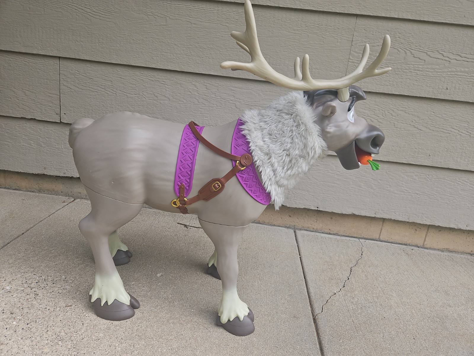 Disney Frozen 2 My Size Playdate Sven Reindeer Ride On Toy with Sounds Life-Size