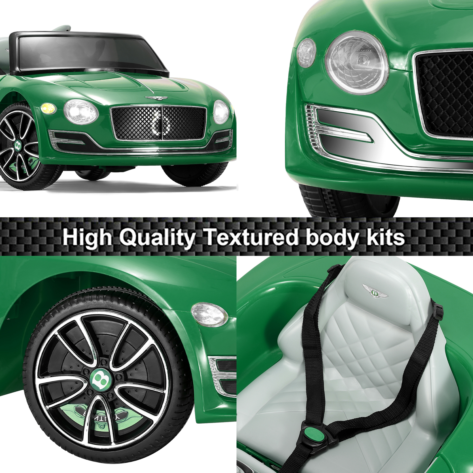 LICENSED Bentley Style 12V Kids Electric Ride On Car Gifts Toys W/Remote Control