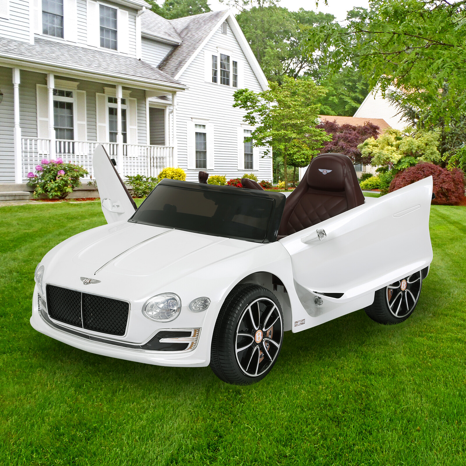 12V Kids Ride on car LICENSED Bentley Style Car Vehicle Toys Remote Xmas Gifts