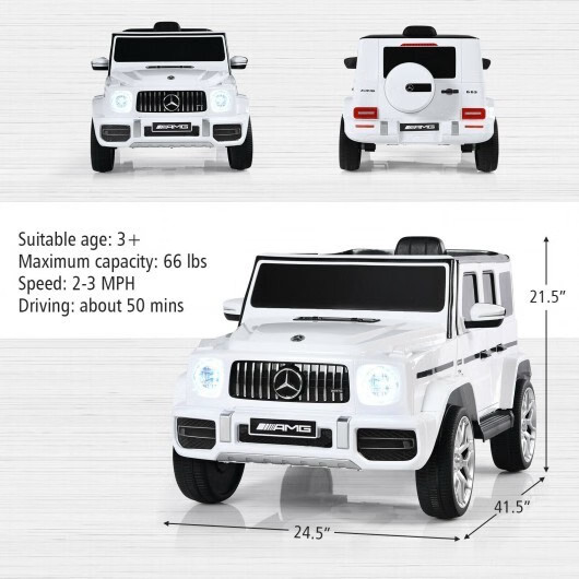 12V Mercedes-Benz G63 Licensed Kids Ride-On Car w/ Remote Control