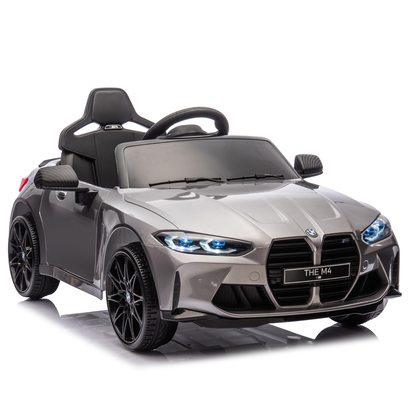 Licensed BMW M4 Electric Ride-On Car 24V Truck with Remote Control for Kids 3-5