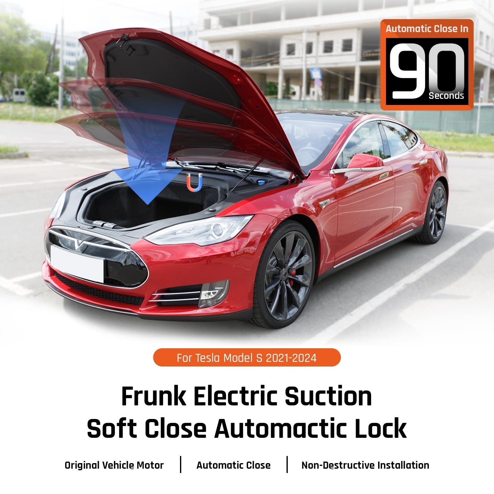 Electric Power Frunk Closer for Tesla Model Y 2021 2022 2023 2024 – Automatic…