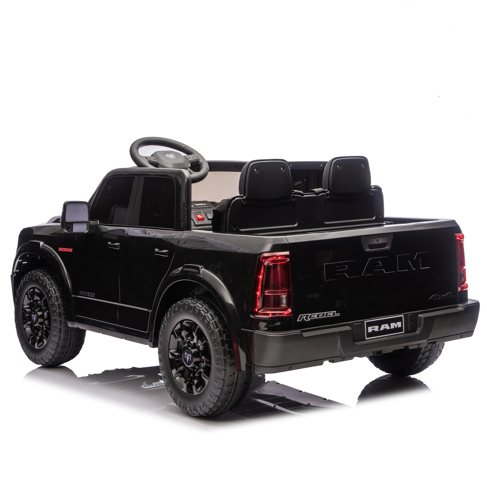24V Dodge RAM 2500 Ride On Truck 2-Seater Official Remote Bluetooth MP3 USB Kids