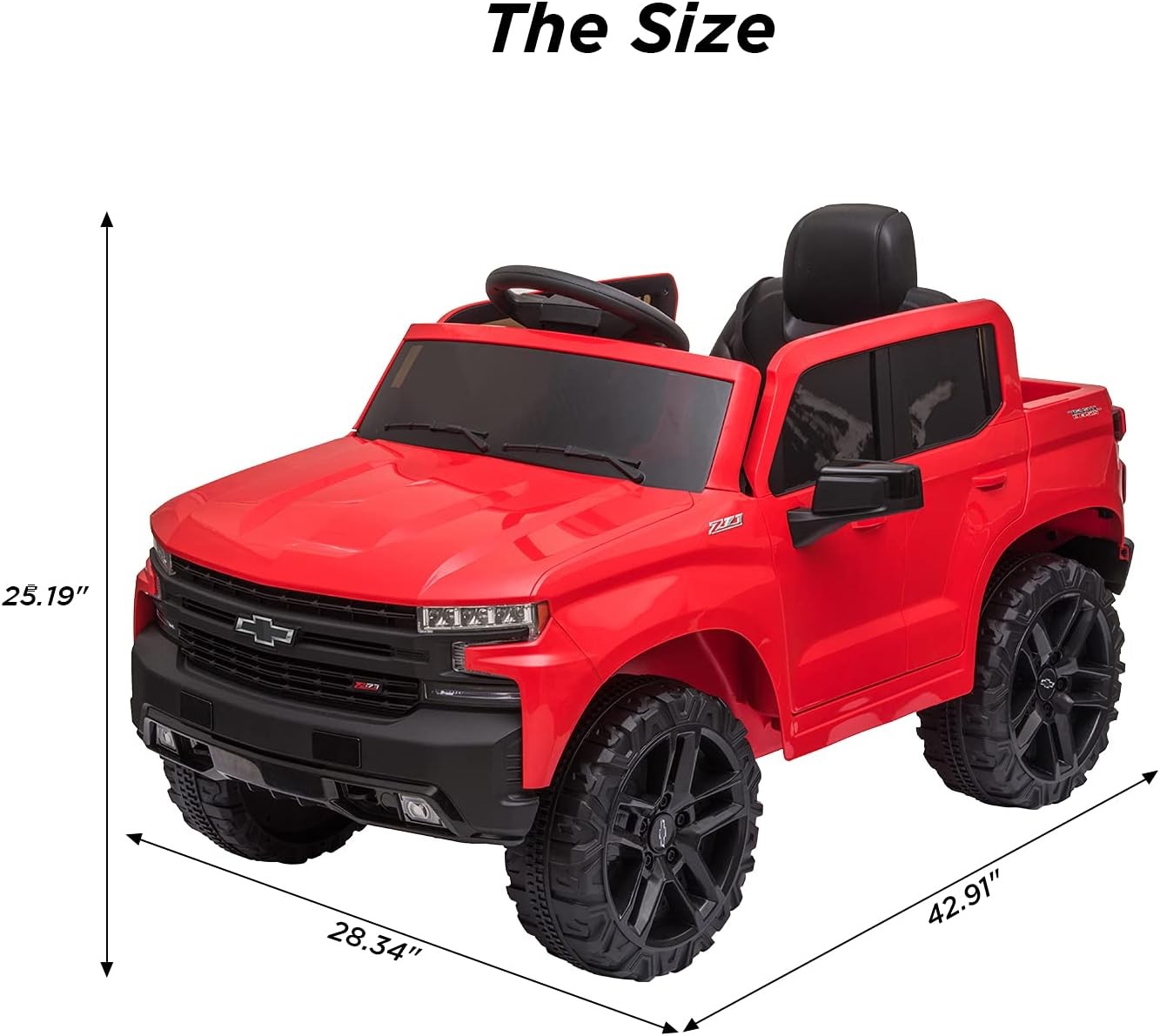 12V Kids Ride-On Truck with Remote Control Electric Car for Toddlers Toys 2-5Y