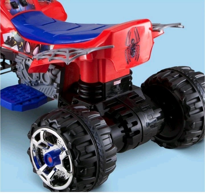 12V Electric Kids Trax Spiderman Toddler ATV Ride On Car Toy 3-7 Years 88lbs
