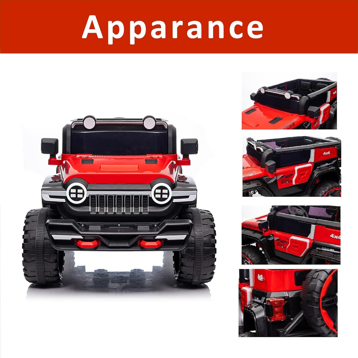 Kids Electric Ride On Truck 12V Power Battery Car w/ Remote Control & MP3 Player