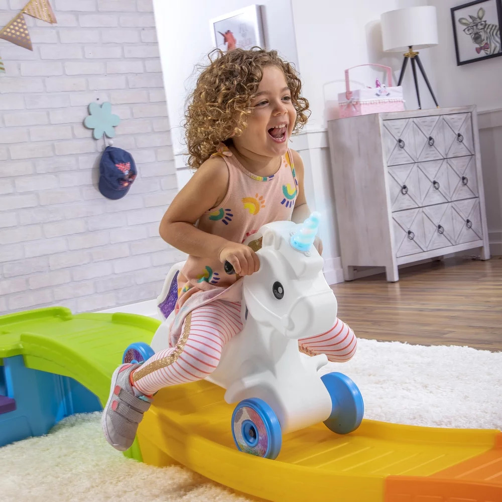 Toddlers Step2 Unicorn up & down 9 ft Roller Coaster Ride-On Toy Xmas