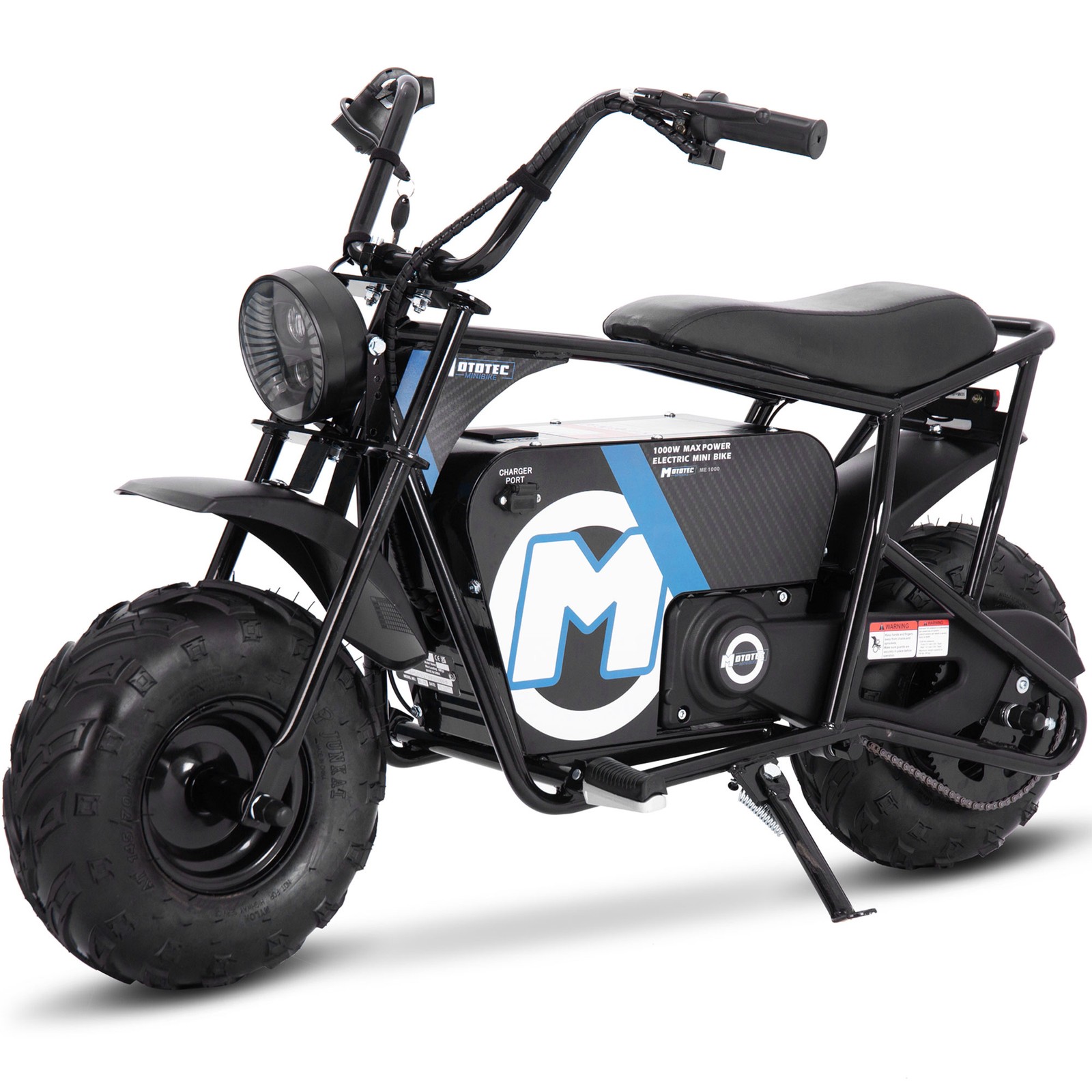 MotoTec Mini Bike Electric 48V 1000W Black MotoTec Bike