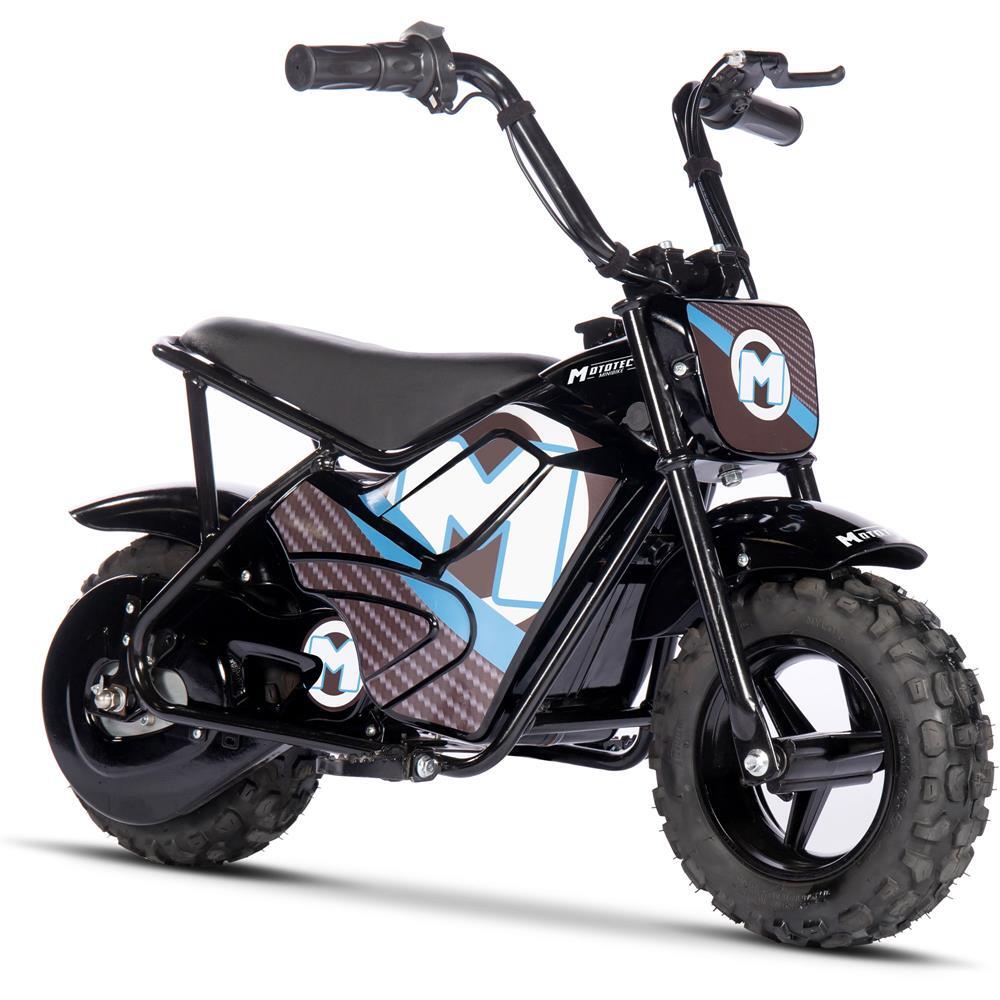 MotoTec 24v 250w Electric Lithium Powered Mini Bike Speed up to 10MPH – Black ✅