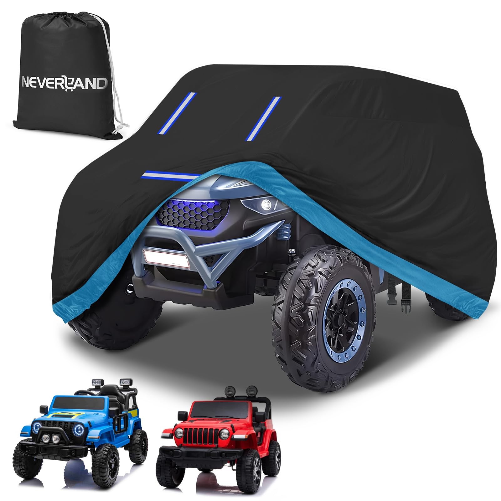 Kids Ride On Toy Car Cover,Large Power Wheels Cover Waterproof,Heavy Duty 420…