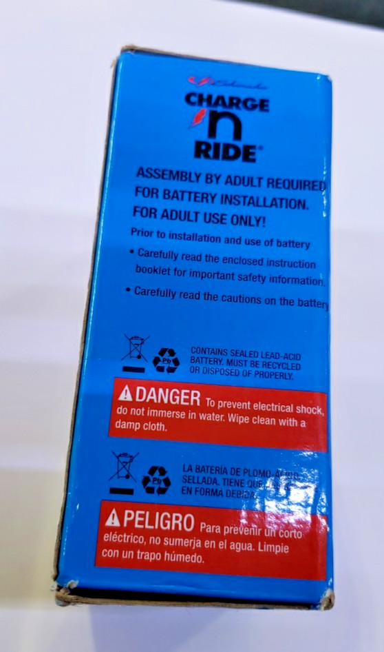 Schumacher Charge N Ride TB1 Rechargeable Replacement Battery 4.5Ah 6V