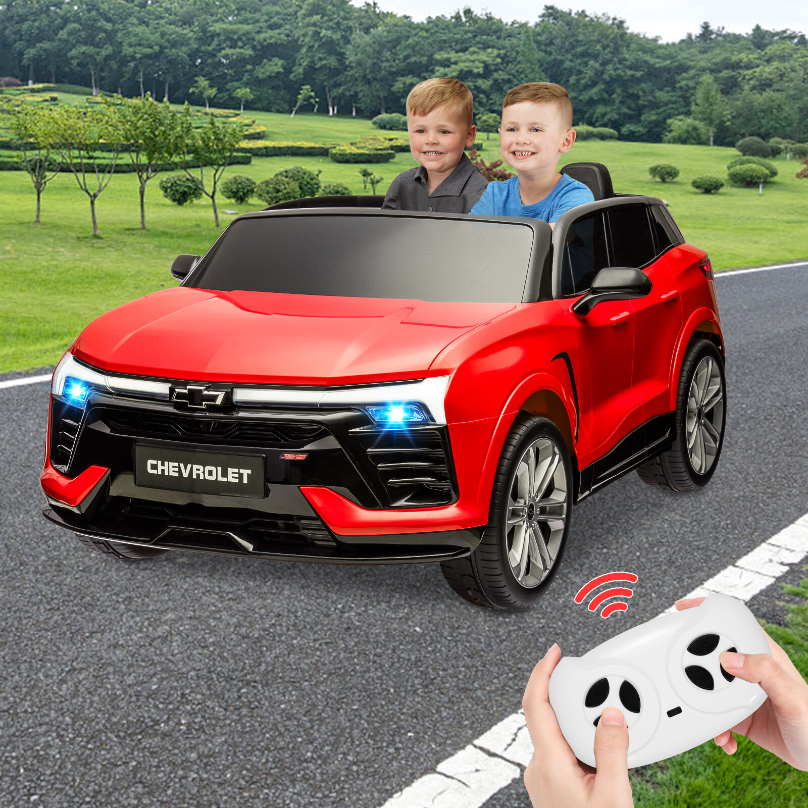 2 Seater Ride On Toy, 24V Ride On Car for Toddler 3-8 With Parent Remote Control