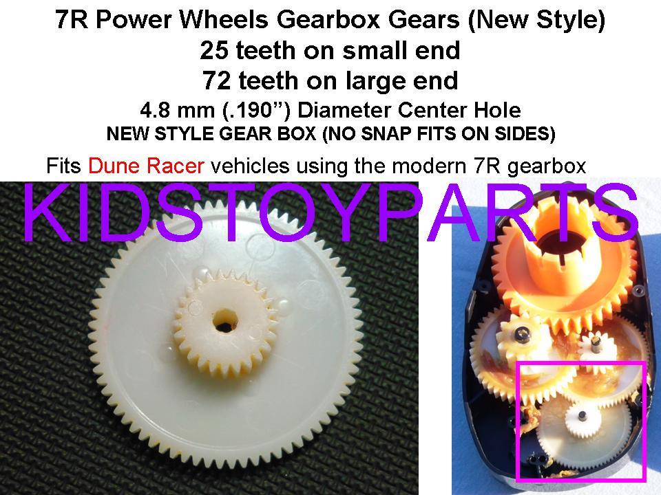 4x Gear #1 ALSO FITS Power Wheels ALL #7R GEARs 25/72 teeth Racer Pack