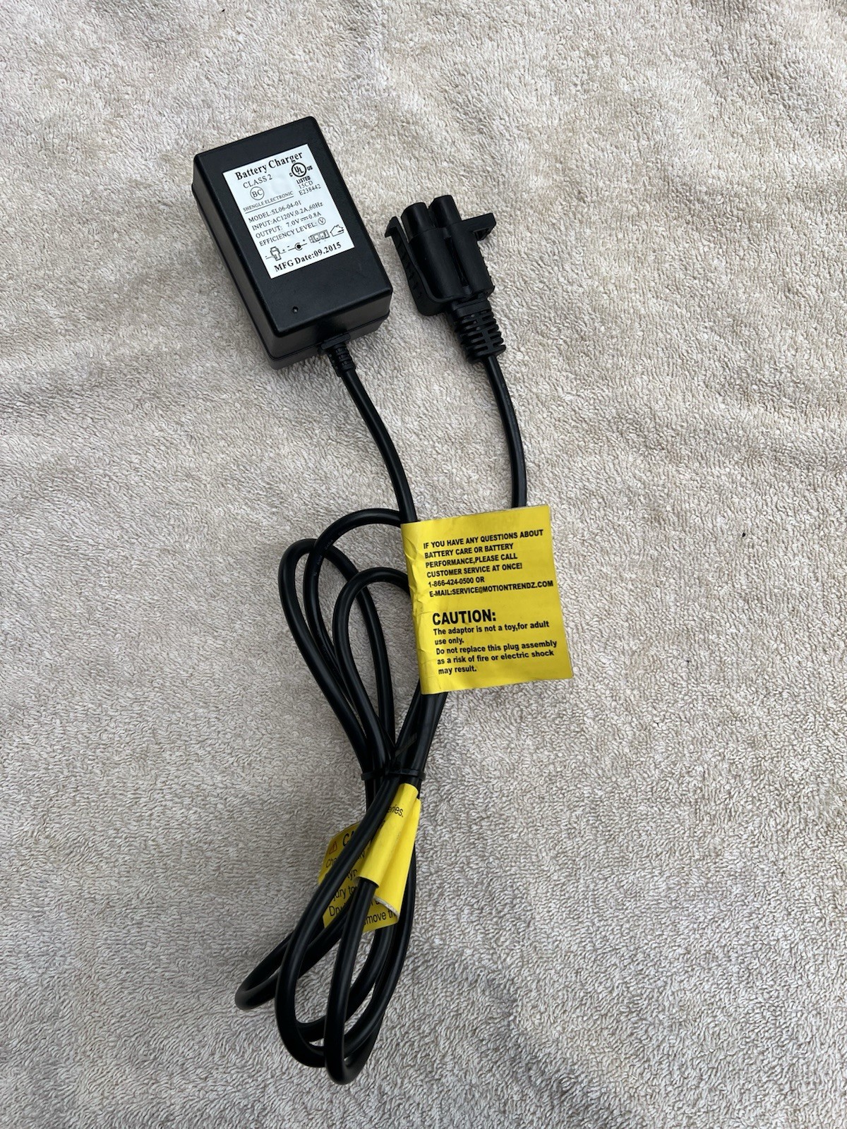 🇺🇸Shengle SL06-04-01 Battery Charger Kid Trax Motion Trends 7V 0.8A🇺🇸