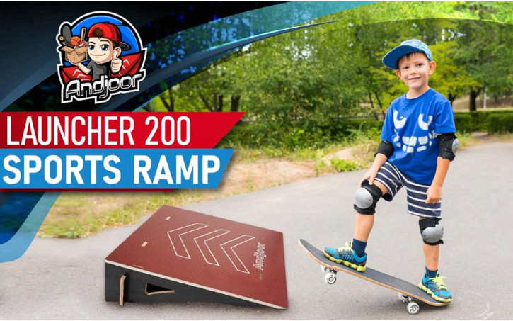 Kids jumping ramp 25.2in for skateboard, bike, scooter, BMX, RC car