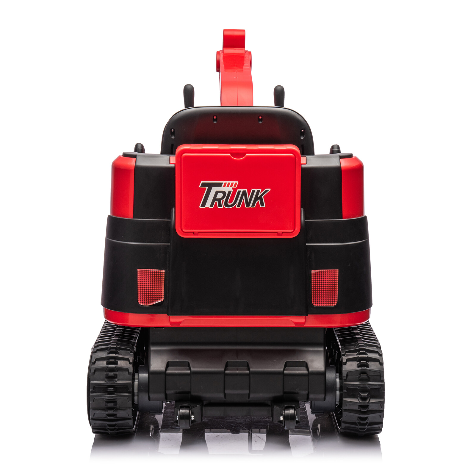2 IN 1 360° Red 12V Battery Powered Kids Ride On Excavator Bulldozer with Remote