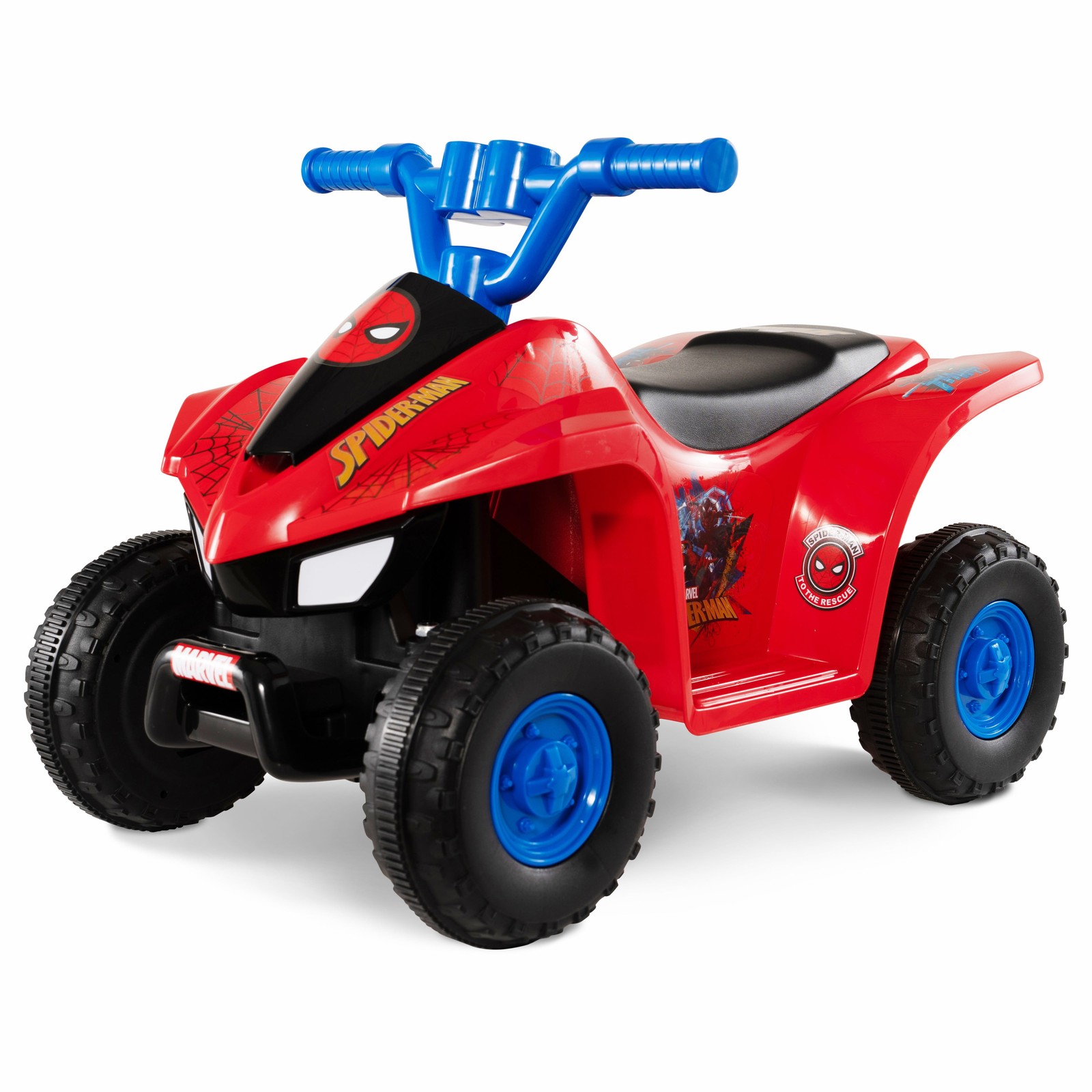 Kids ATV Ride On Car Spiderman Design 6V Rechargeable Battery Ideal Gift NEW
