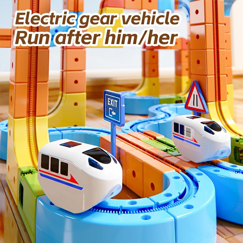 Electric Train Set,Car Track for Toddlers, for Kids 3 4 5 6 7 8 Years Old,Gravit
