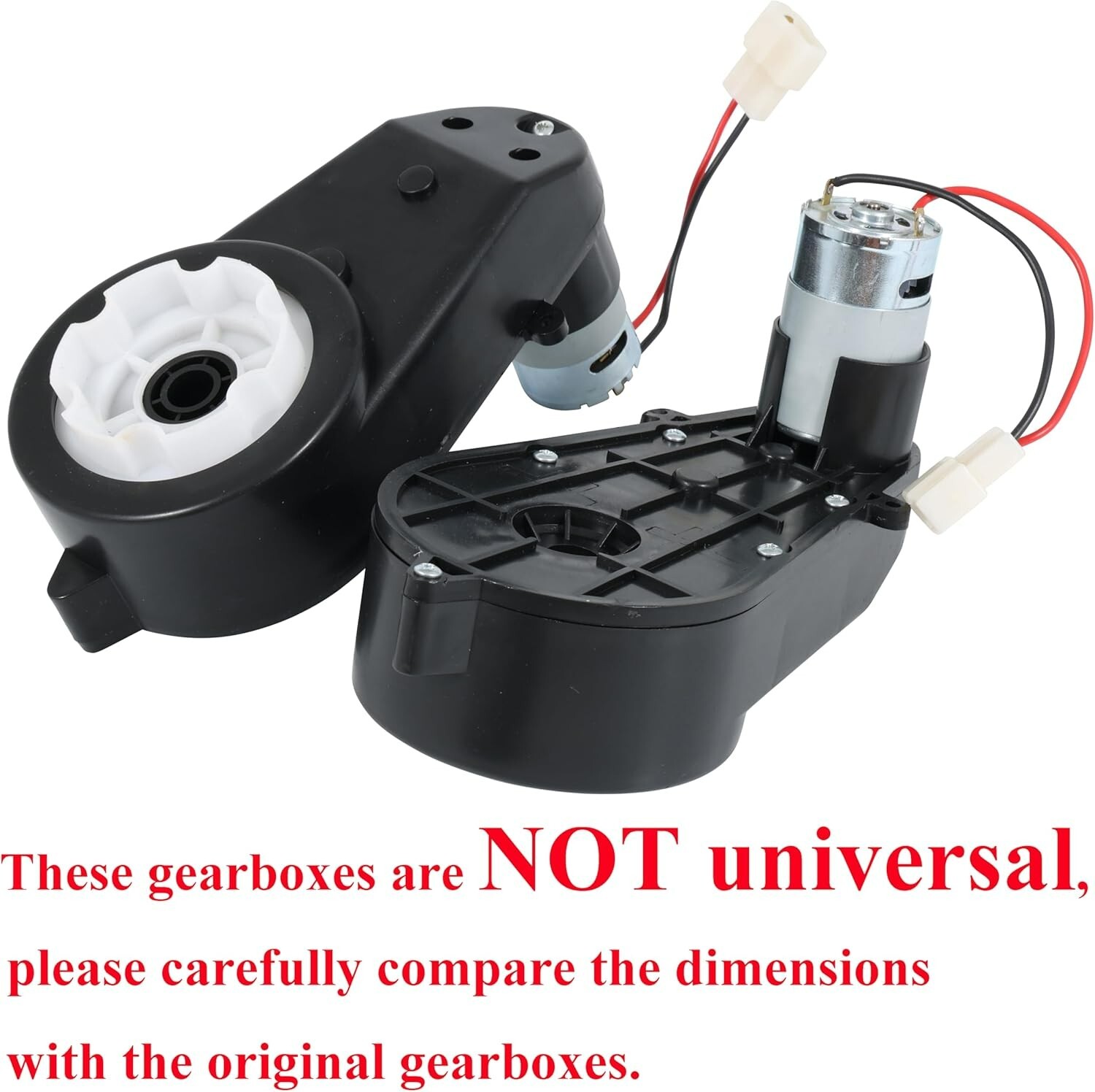 2Pcs Kids Ride on Car Gearbox RS550 12V Motor 35000RPM Electric Motor GearBox