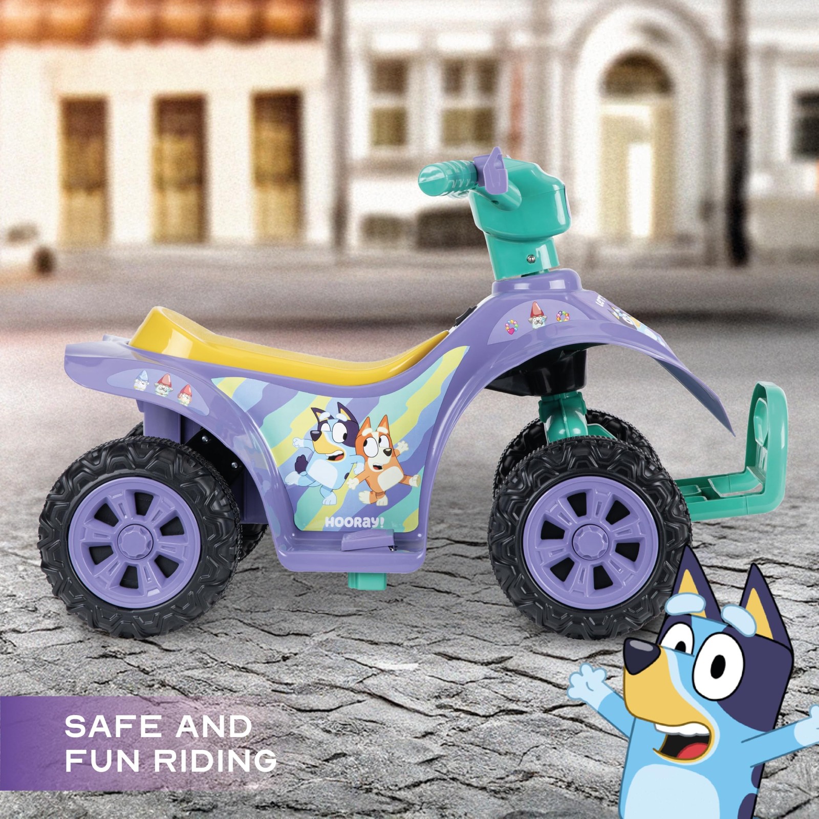 Bluey 6V ATV Quad for Kids – Powerful and Safe Ride-On Toy with Rechargeable …