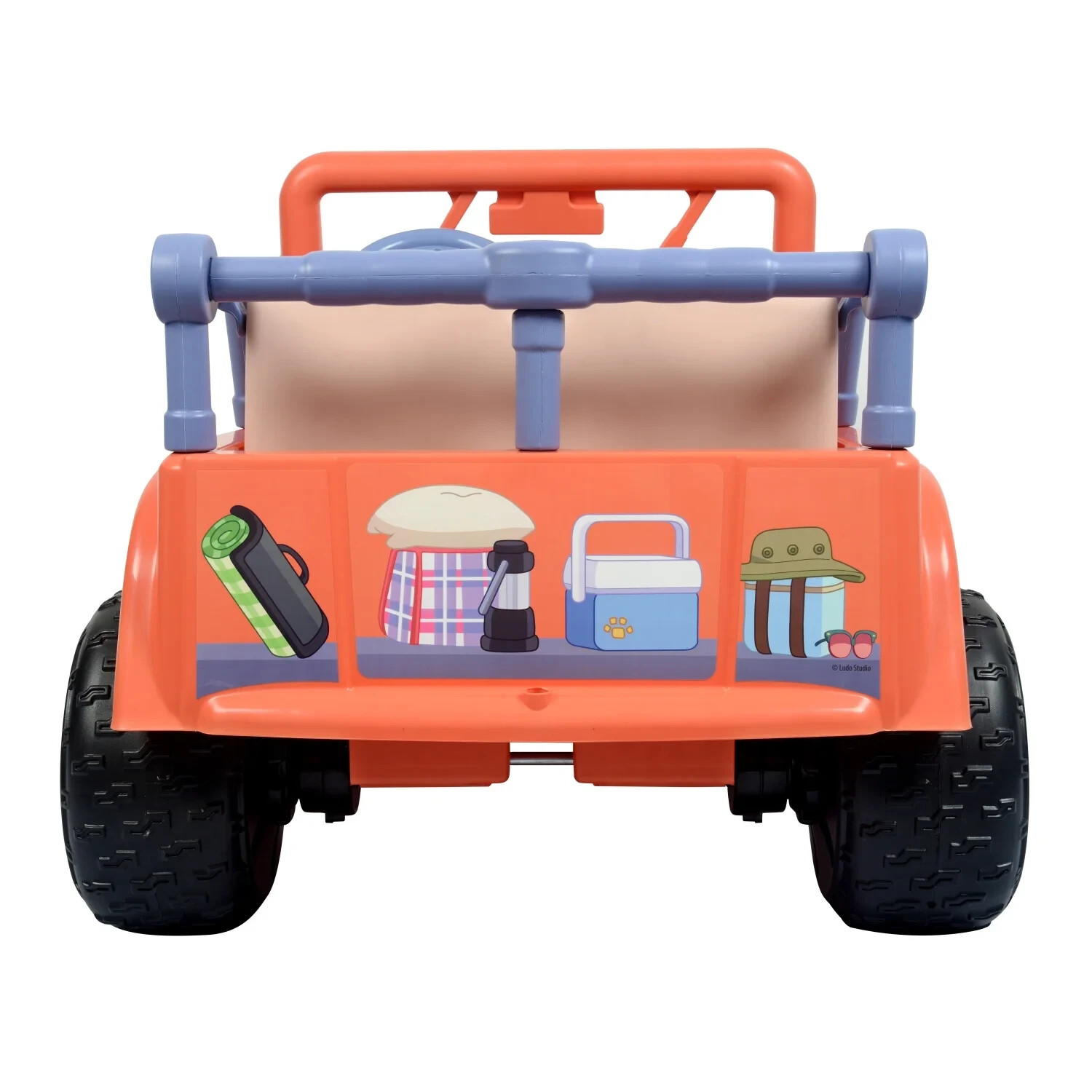 Bluey 4-Wheeler Battery-Powered 12V Ride-On Car w/ Songs from the Show, Ages 3+