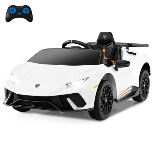 12V Kids Electric Vehicle – Licensed Lamborghini Huracan – 12V – White