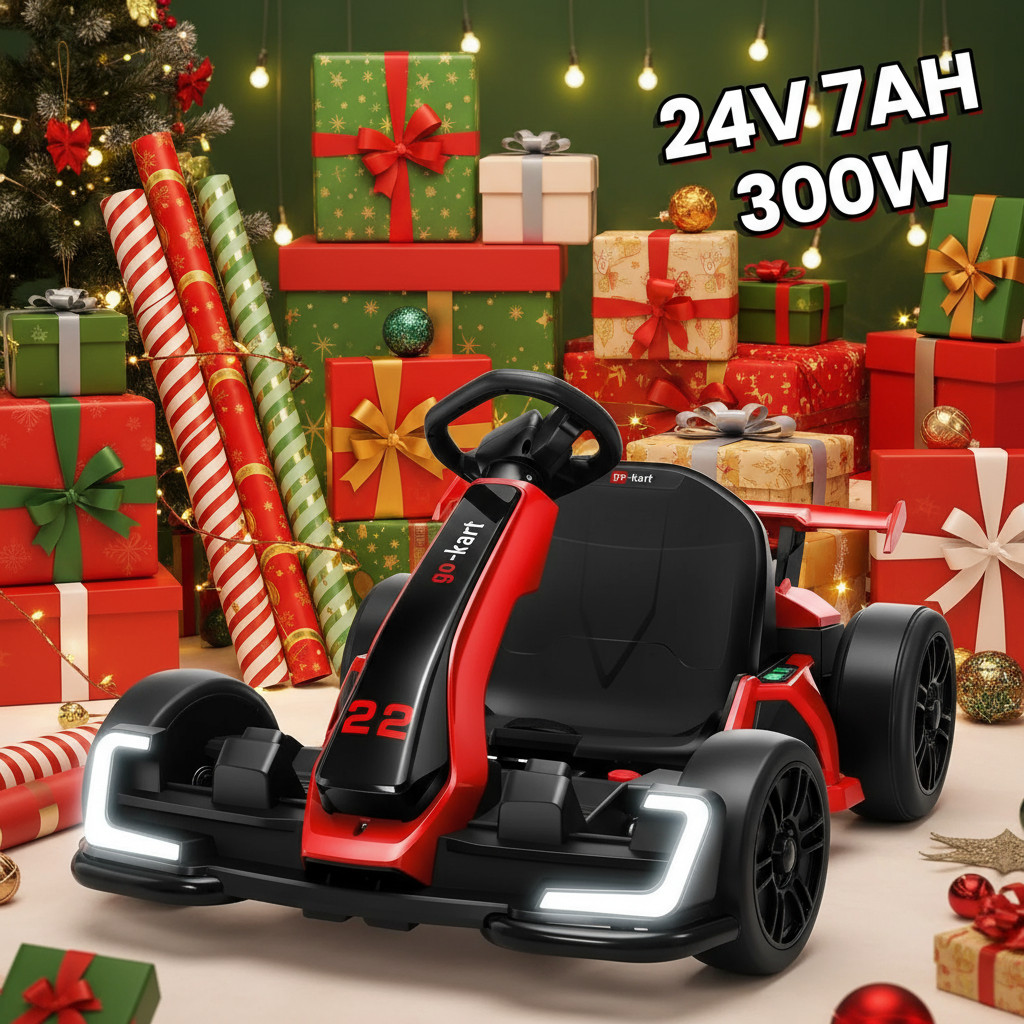 24V Electric Go Kart for Kids 2x150W Powerful Drift Kart +Adjustable Seat Gift🎁