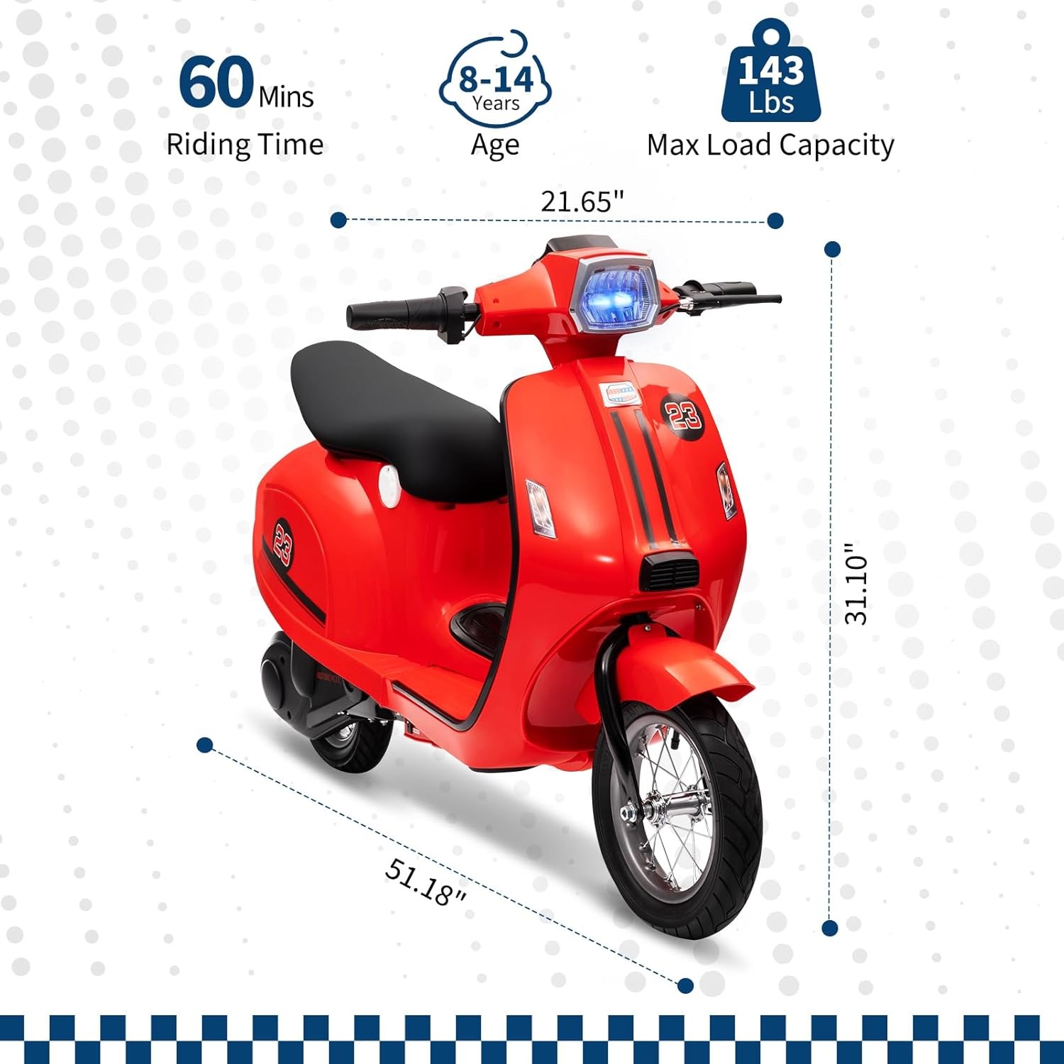24V 10AH Electric Motorcycle for Kids Electric Scooter with Seat for Kids