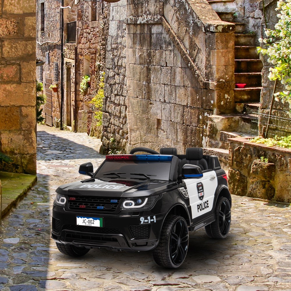 12V Kids Police Ride On SUV Car Toy Xmas Gift 3 Speed Light Music Remote US SHIP