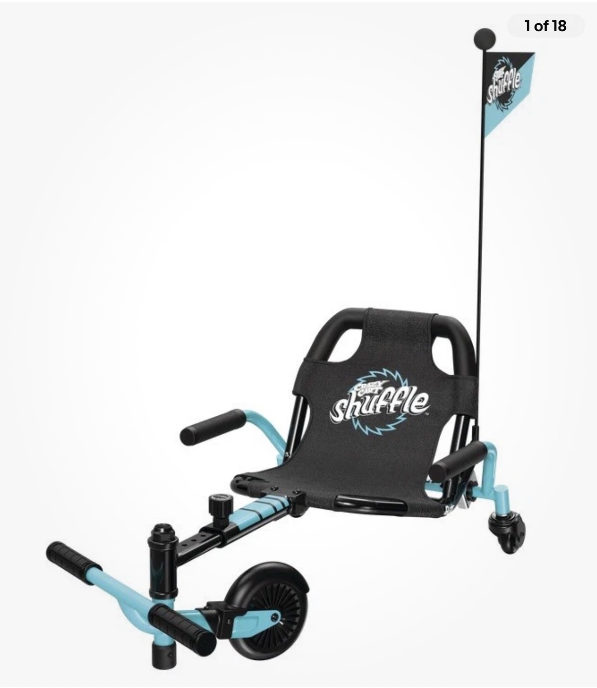 NEW Crazy Cart Shuffle by Razor Kid-Powered Drifting Go-Kart Ride-on for Ages 4+