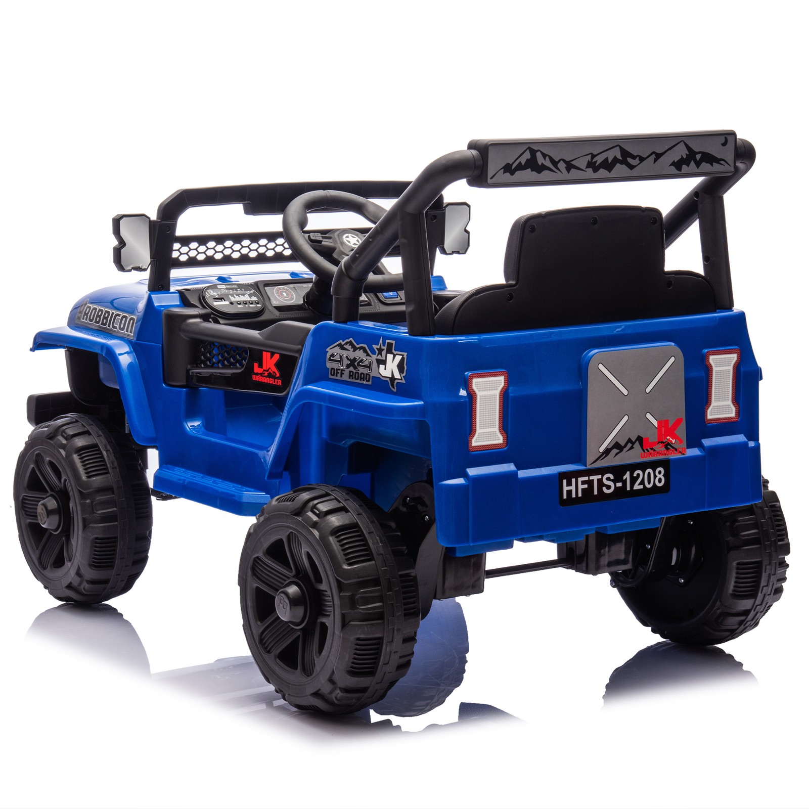 12V Kids Ride On Electric Truck Car Early education function kids aged 1-4 Blue