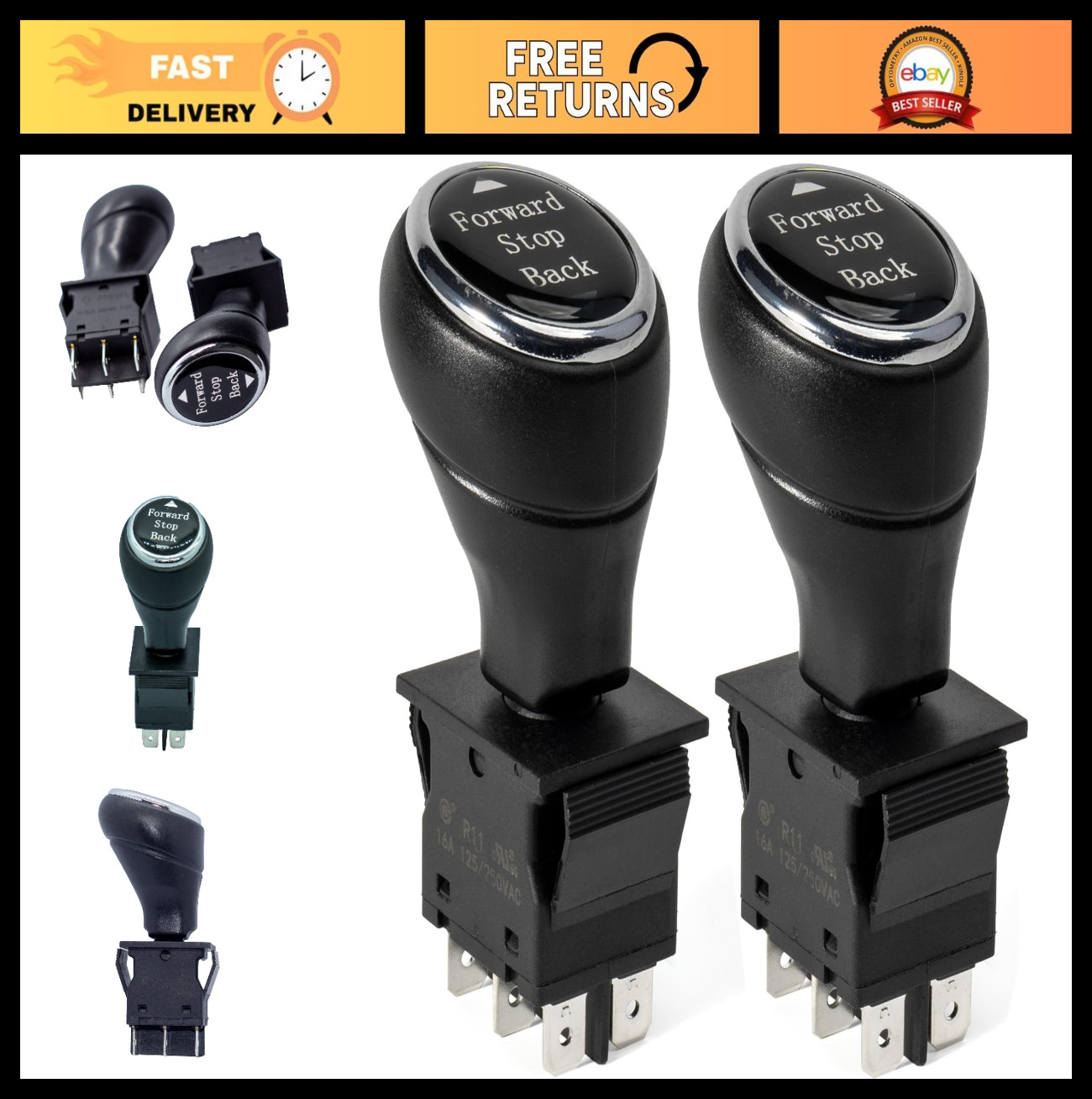 2 Pcs 6V 12V 24V Power Wheels Forward Reverse Shift Switch – Kids Electric Car P