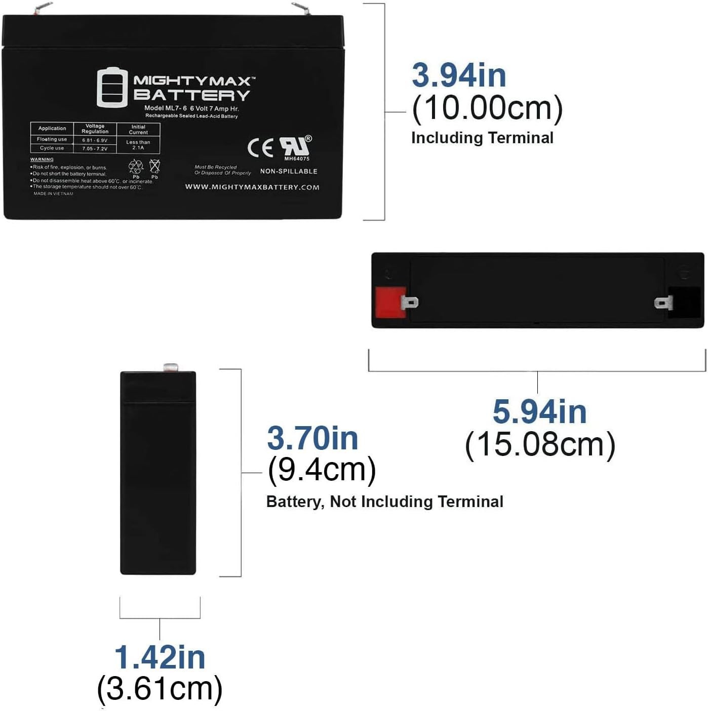 High-Performance 6V Battery for Power Wheels