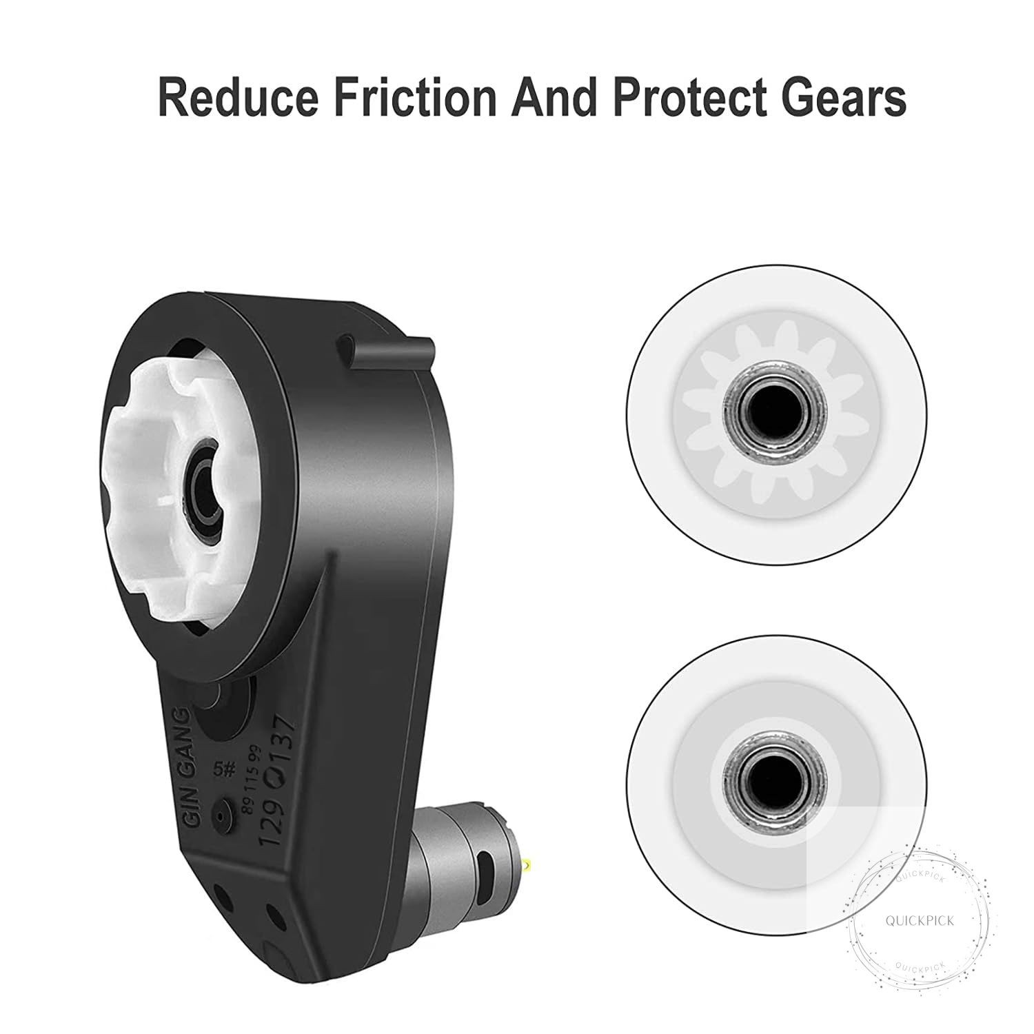 12V 550 40000RPM High Speed Steel Gears Motor Gearbox for Power Wheels Motor