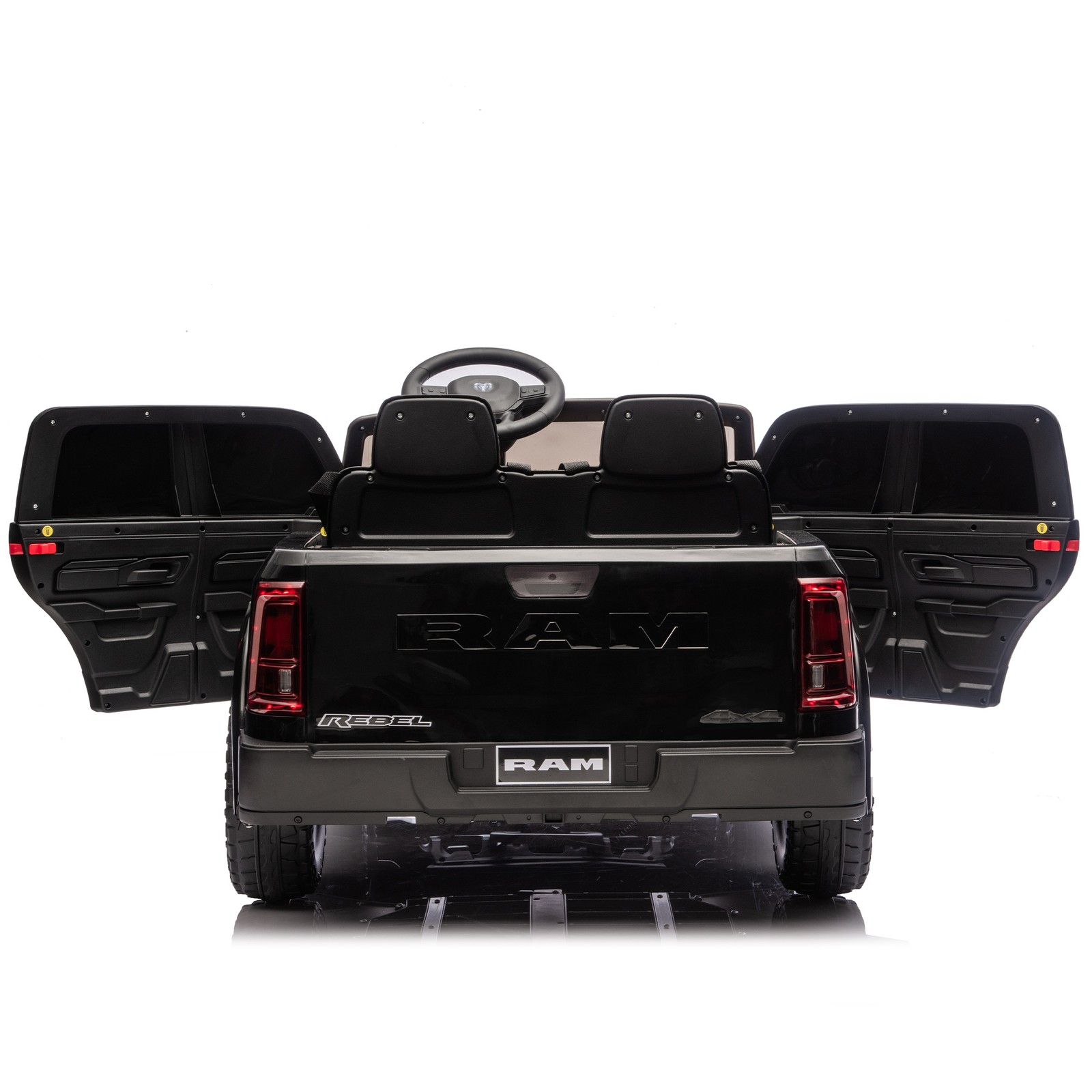 24V Dodge RAM 2500 Ride On Truck 2-Seater Official Remote Bluetooth MP3 USB Kids