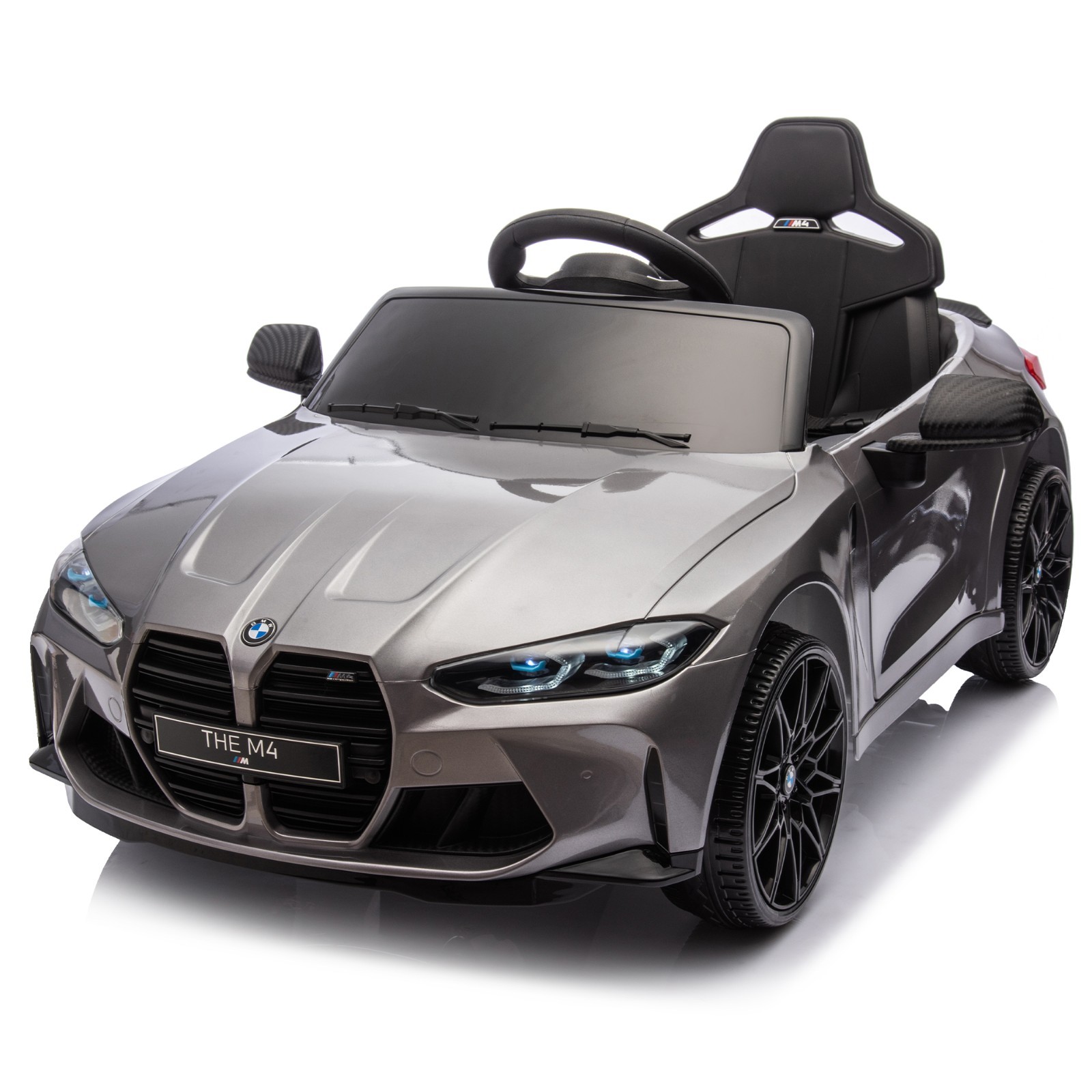 Licensed BMW M4 Electric Ride-On Car 24V Truck with Remote Control for Kids 3-5
