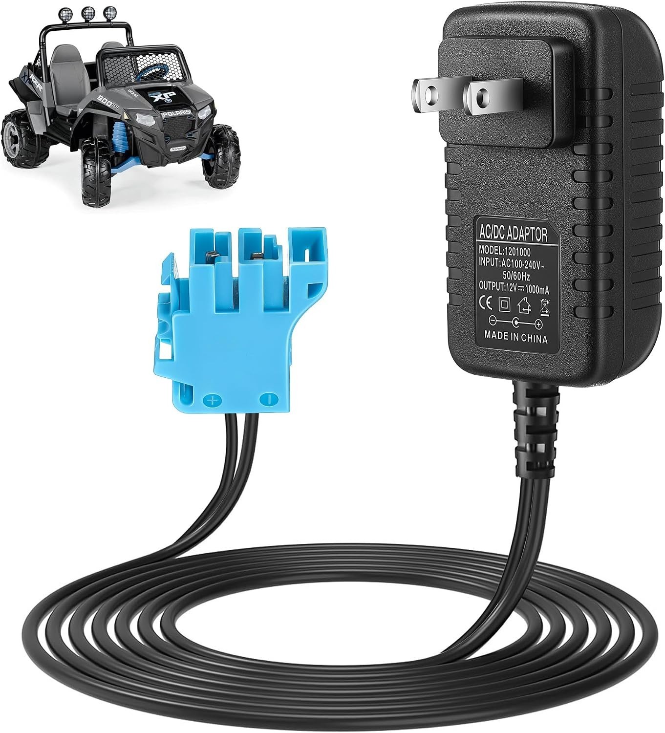 Reliable 12V Ride-On Toy Charger – Efficient LED Indicator & Safety Features