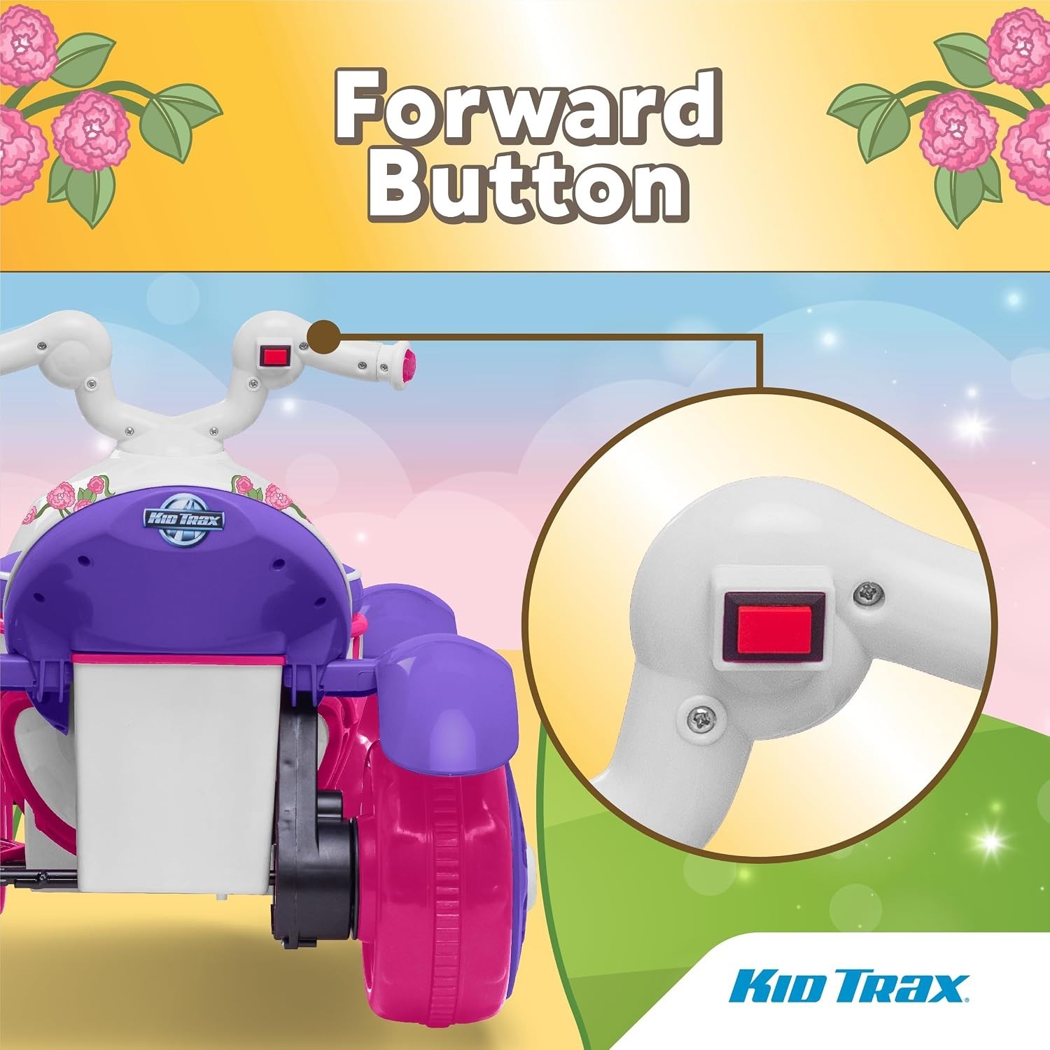 Toddler Girl Toys: Royal Princess Electric Car, 44lbs Max