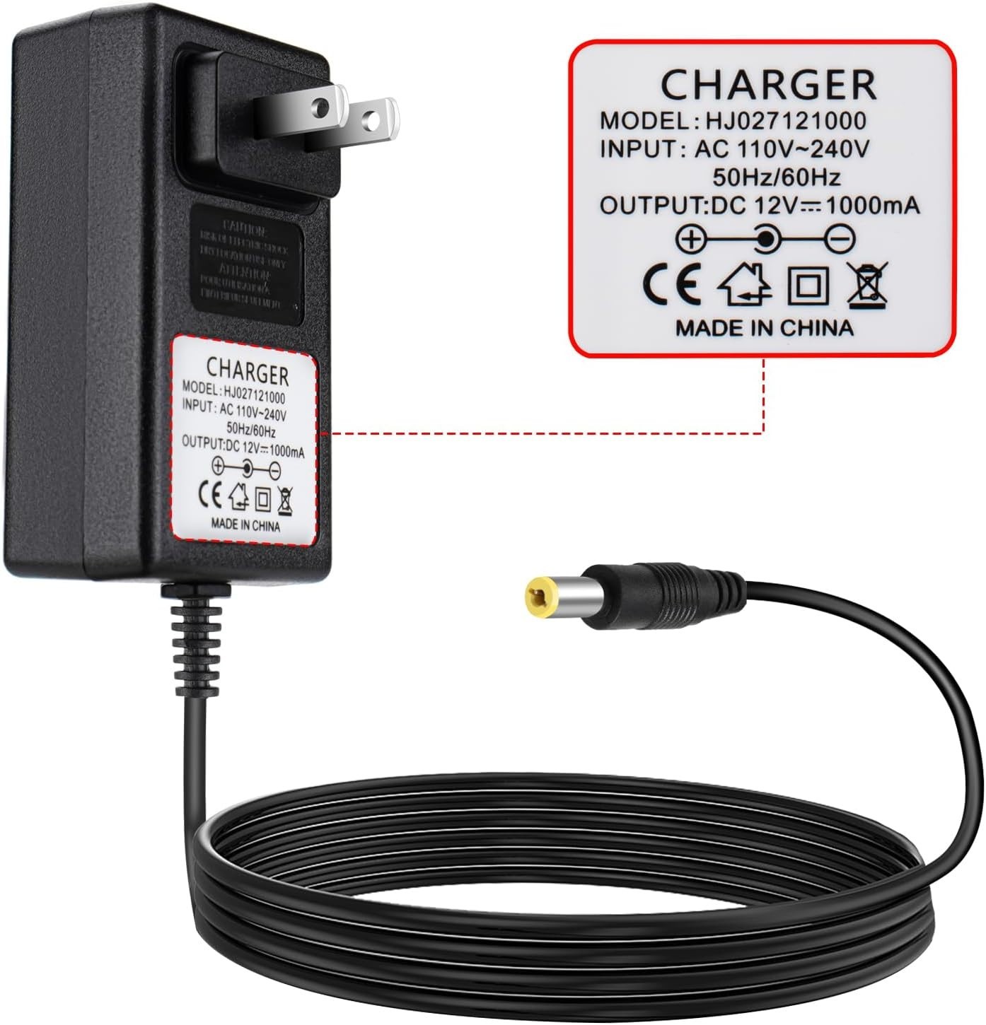 Fast Charging 12V Battery Charger for Wranglers & Ride-On Cars – Certified