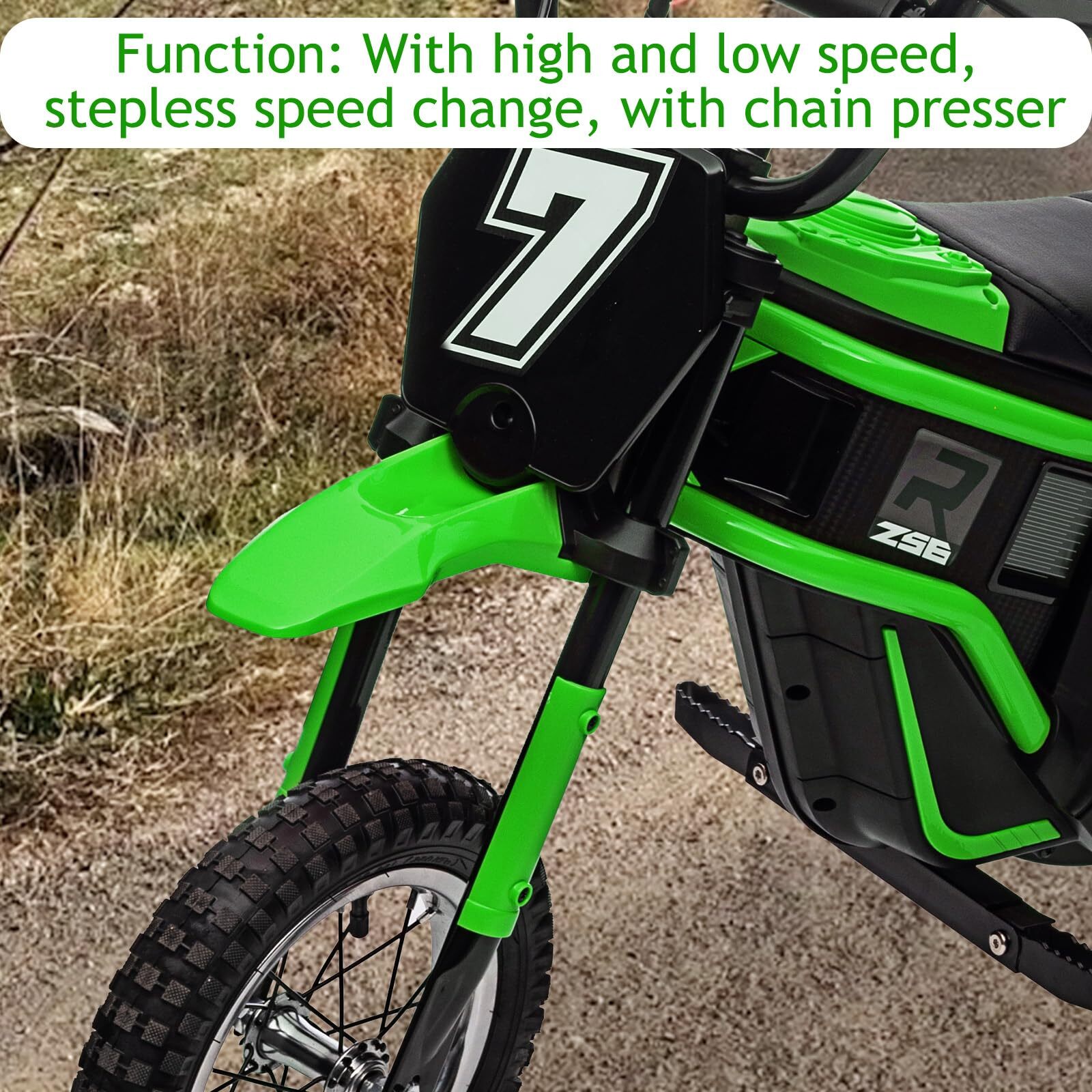 ⭐🎁24V Kids Dirt Bike 350W Electric Motorcycle for Kids 3-8 Up to 14.29MPH 2-Spe