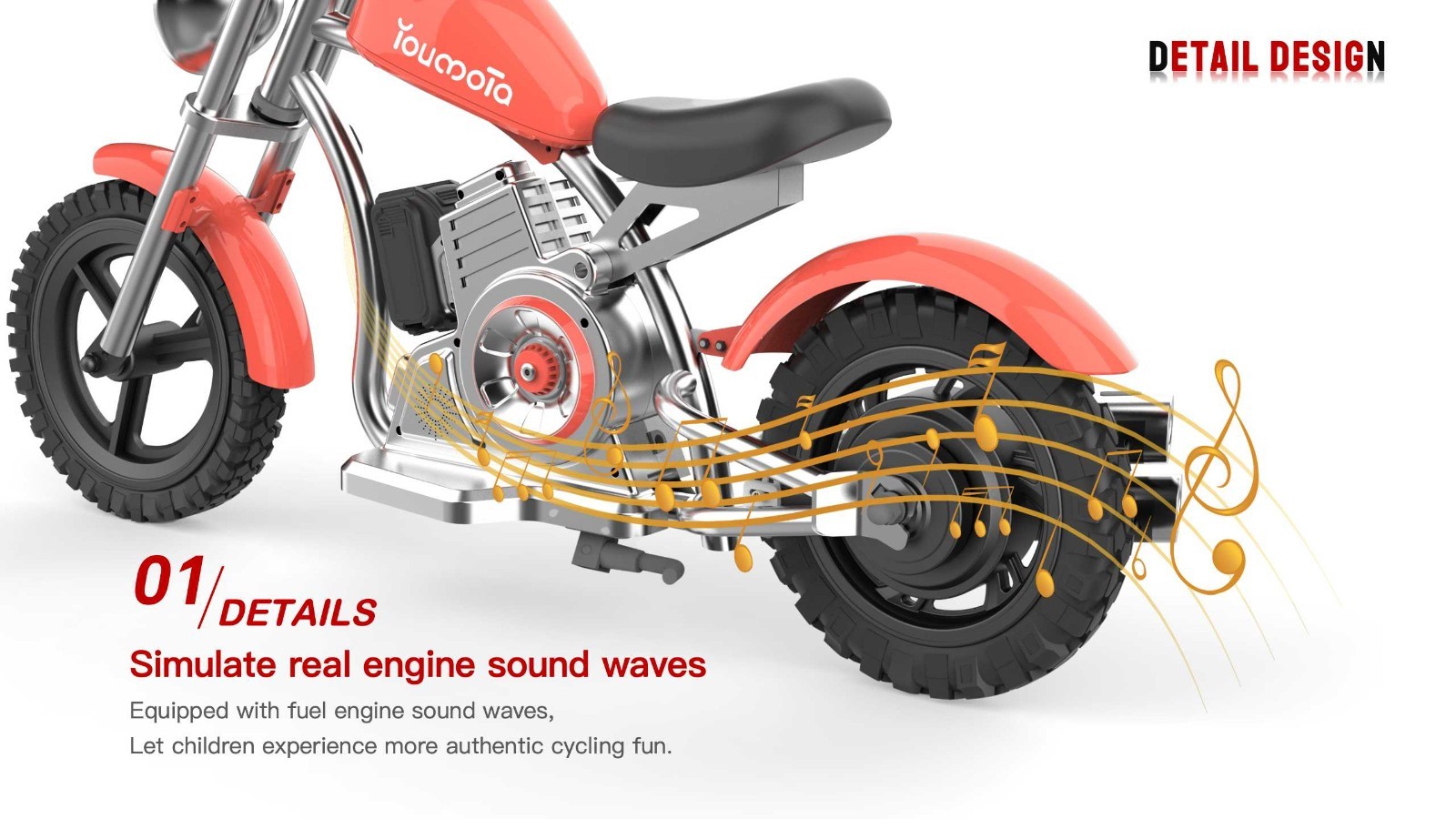 KB-20H Kids Motorcycle 12Inch Electric Bike Small Size Chopper Bike For Kids