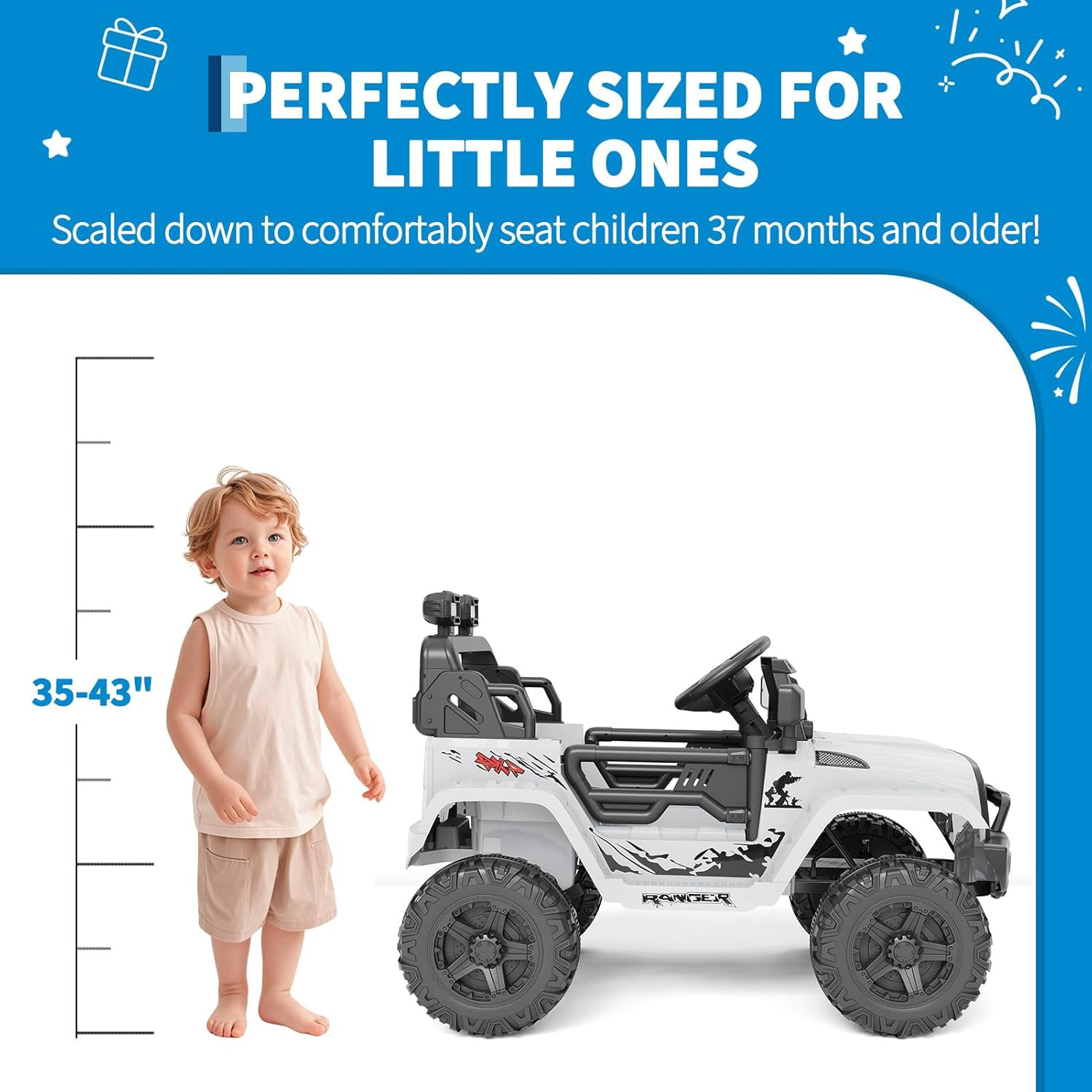 Ride on Toys for Kids, Kids’ Electric Vehicles, Electric Car for Kids, 12V Ride