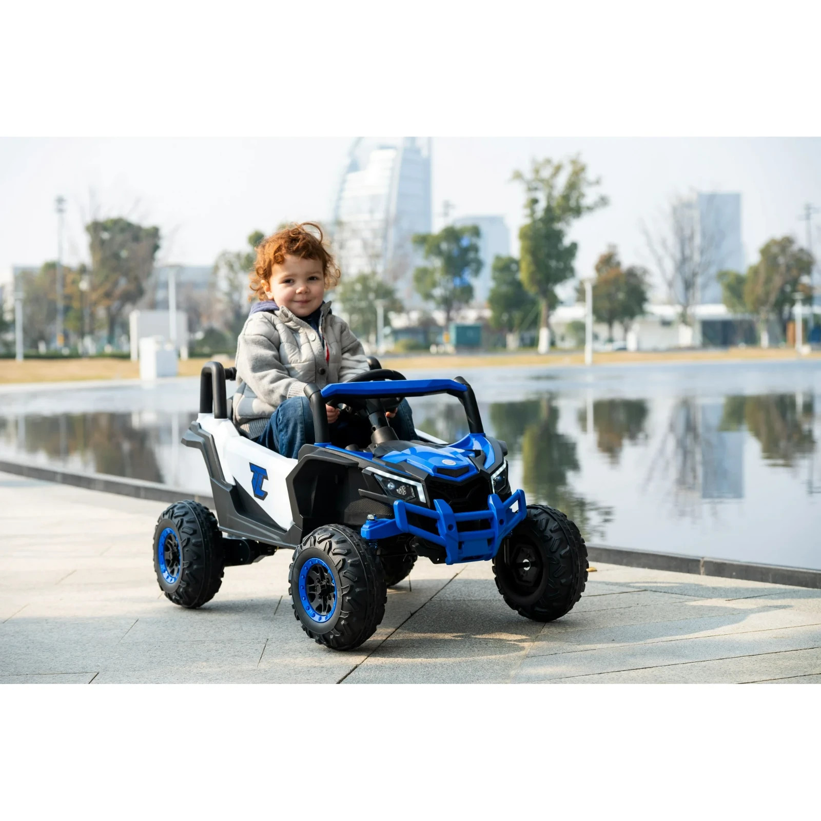 Timberline Thunder S 12V All-Terrain Battery-Powered Ride-On, Blue, Ages 3+