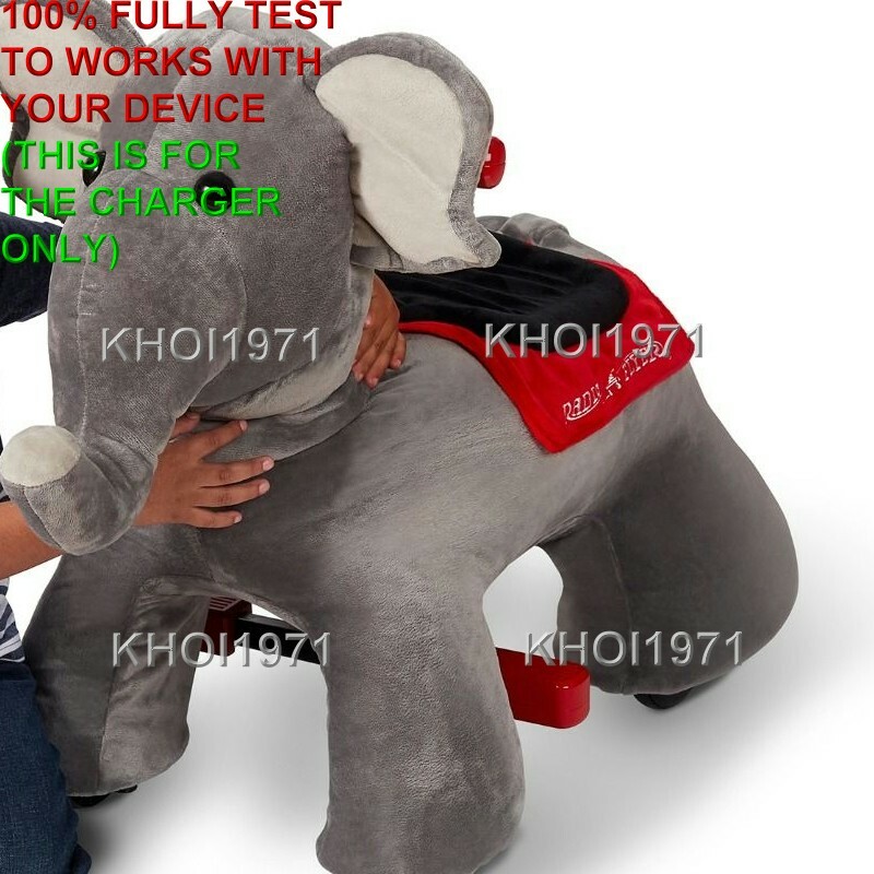 WALL charger AC adapter FOR 987 Radio Flyer PEANUT Elephant plush ride on