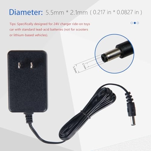 24V Charger for Ride On Car, 24V Battery Charger for Ride on Toys | for Lead