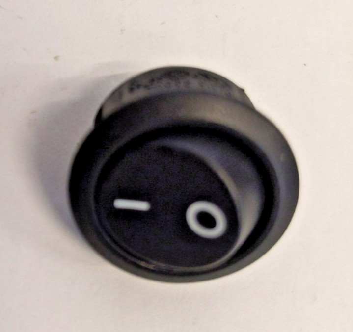 New! Round 2 Positions Switch, 2 Pin On/off Circle, Black